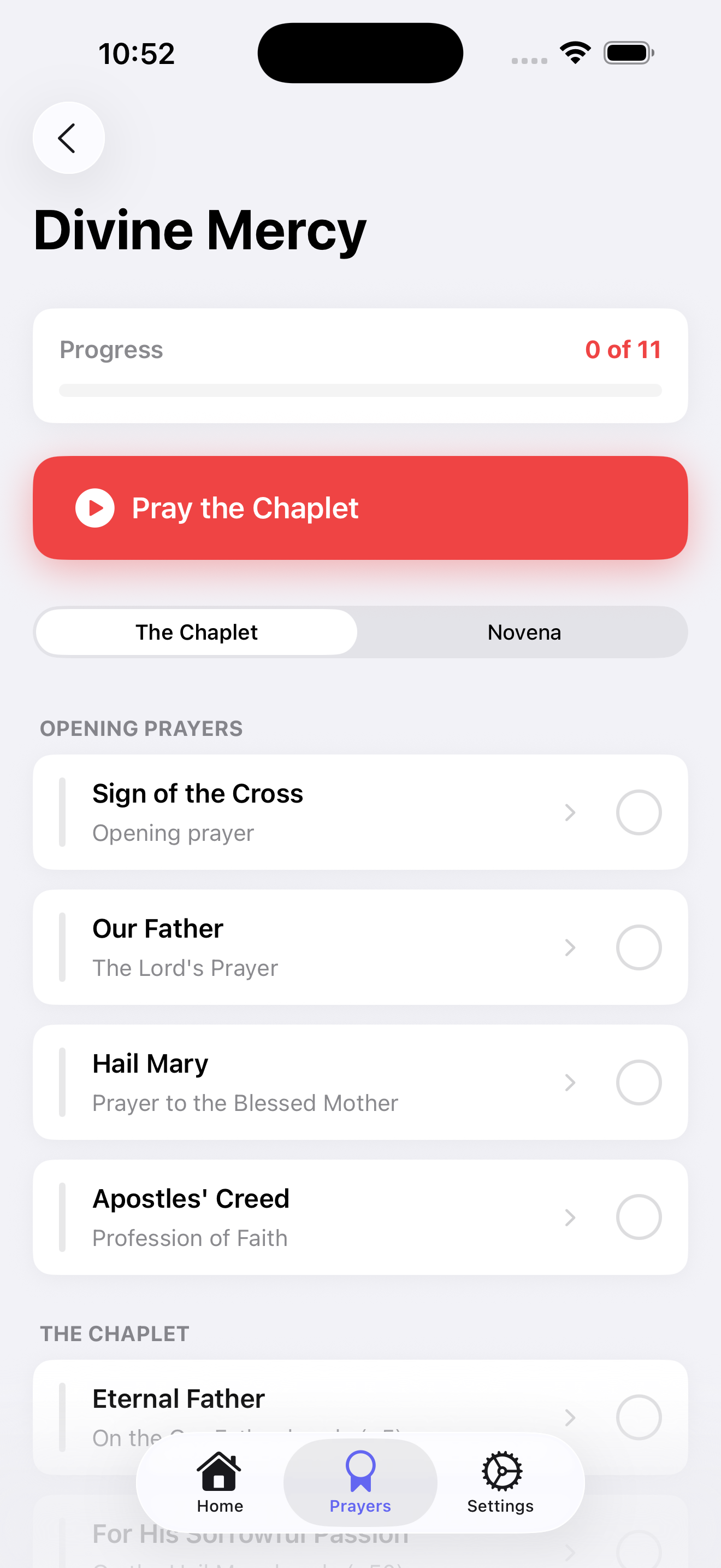 Divine Mercy Chaplet screen